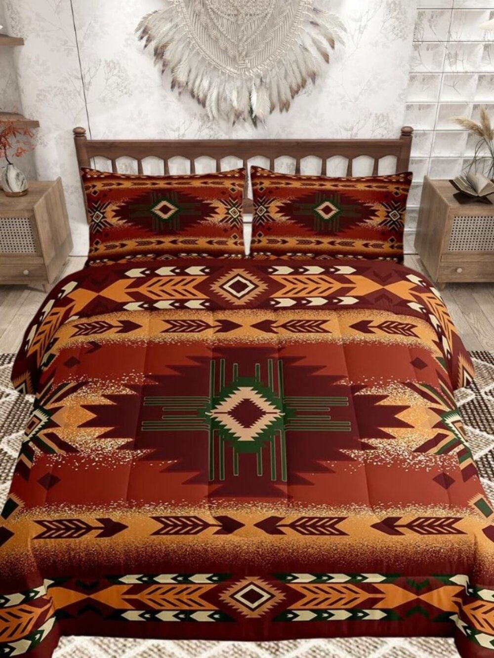Southwestern Tribal Comforter Set Queen Size Kids Duvet